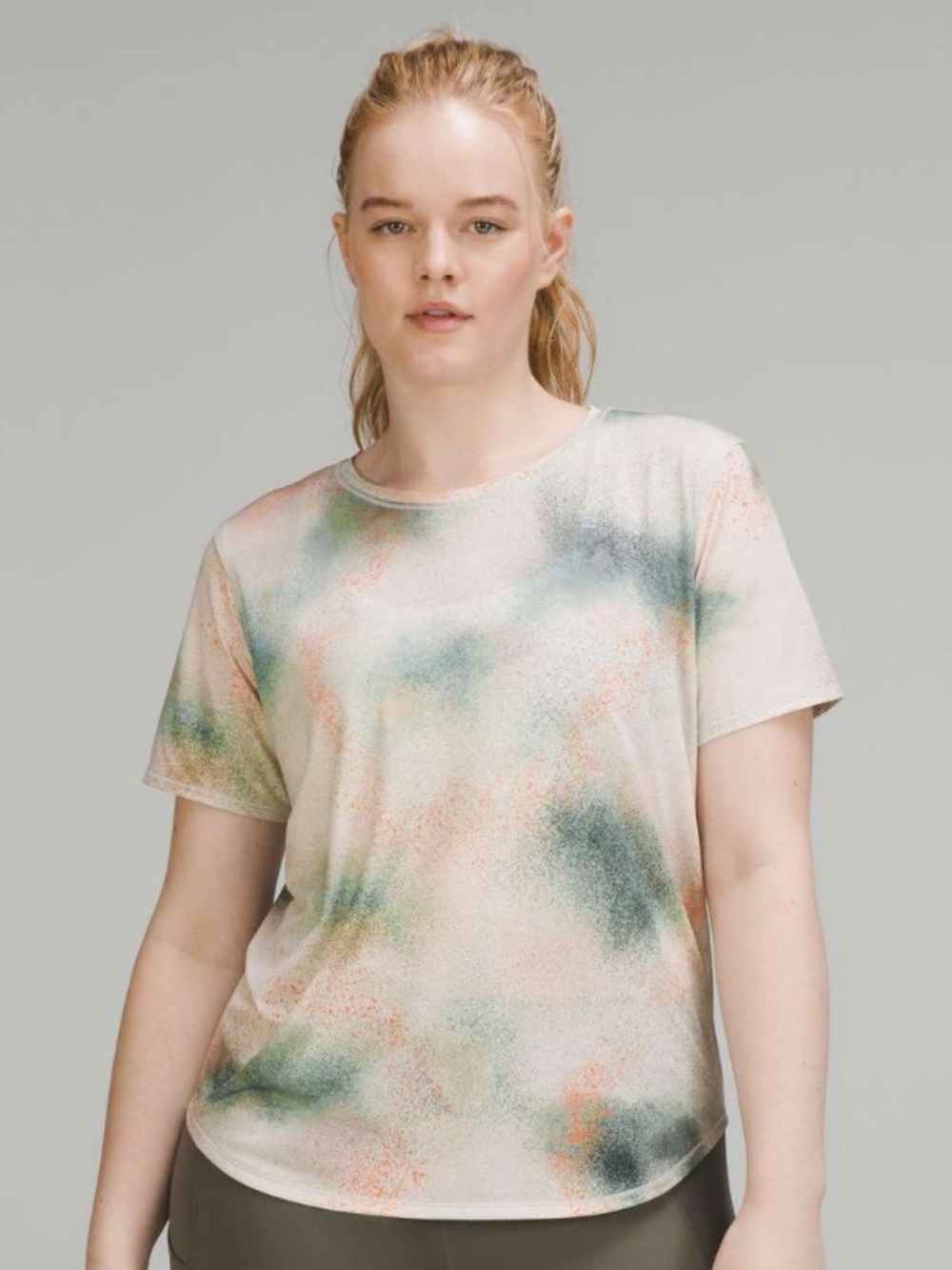 Lululemon High-Neck Running and Training T-Shirt
Spray Camo Silver Blue Multi